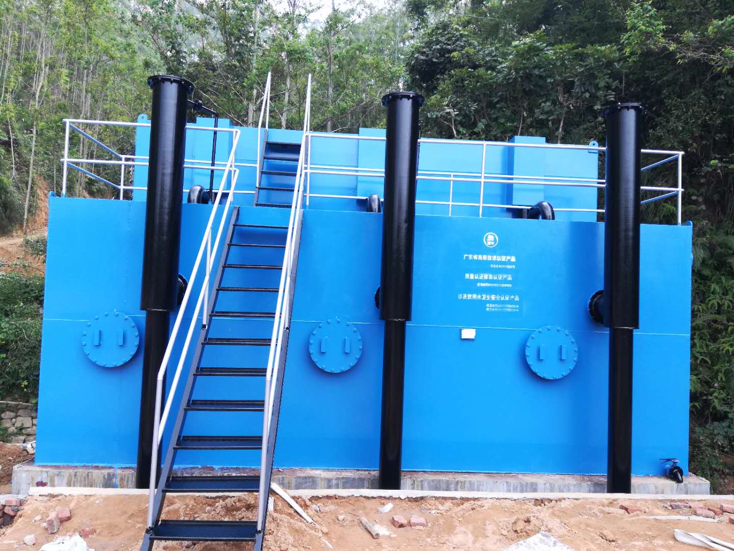 日处理3000m³碳钢一体化净水器